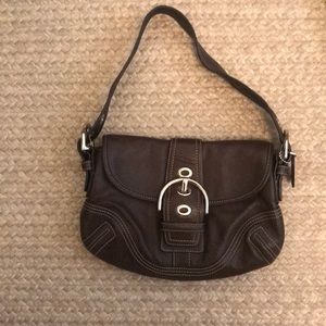 Brown coach handbag